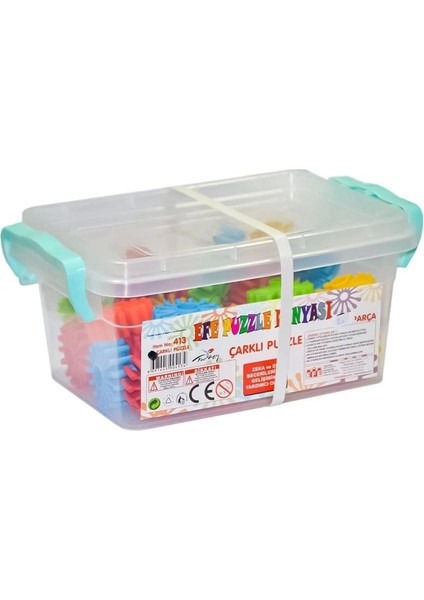 Çocuk 413 Çarklı Puzzle 35 Parça -Efetoys