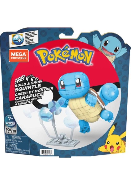 Çocuk GYH00 Mega™ Pokémon™ Squirtle - Yap ve Oyna Figürler 199 Parça +7 Yaş
