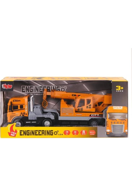 Çocuk KLX800-241-42-43-44 Işıklı Müzikli Inşaat Tırı 1:24 -Vardem Oyuncak fiyatları