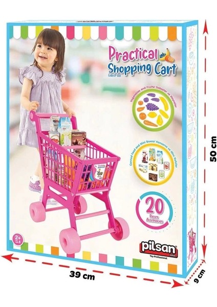 Çocuk 07 608 Pratik Market Arabası -Pilsan Oyuncak fırsatları