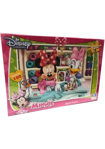 Çocuk 100 Parça Minnie Puzzle