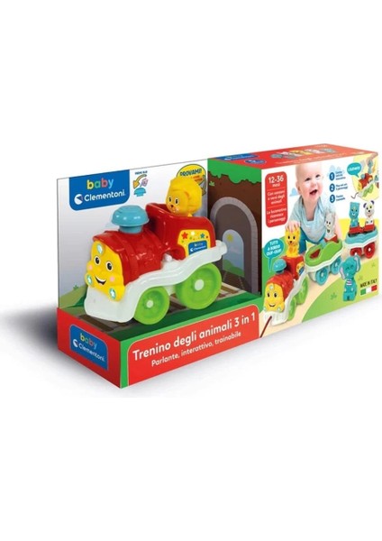 Çocuk 17848 Baby Clementoni - Bebek Hayvanlar Treni +9 Ay