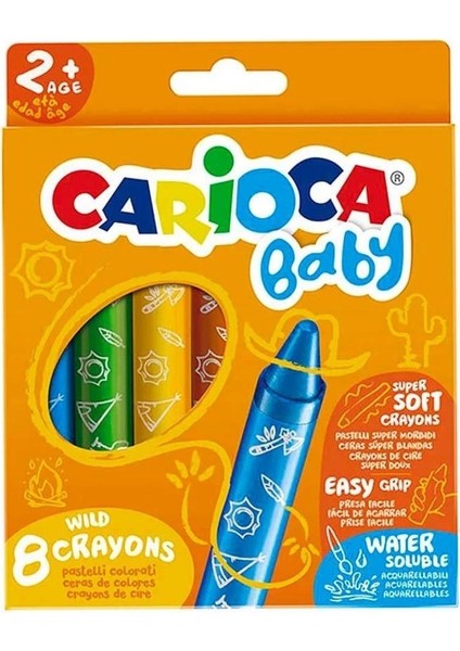 Çocuk Carioca Jumbo Bebek Yumuşak Pastel Boya 8'li