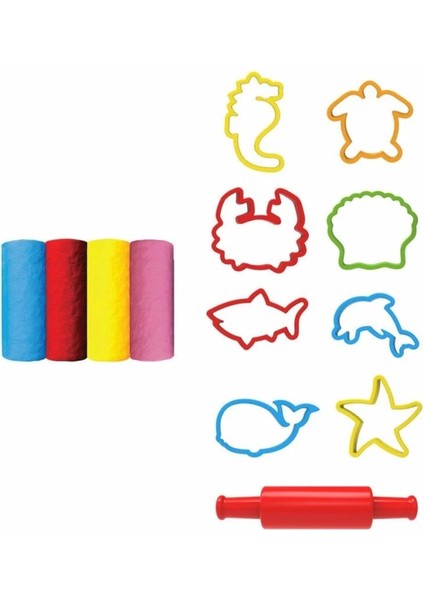 Çocuk 03684 Art Craft Deniz Hayvanları Hamur Set 200 gr -Dede fiyatları