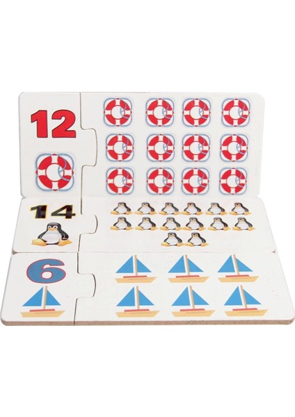 Çocuk Playwood Ahşap Eğitici Puzzle Sayılar fiyatları