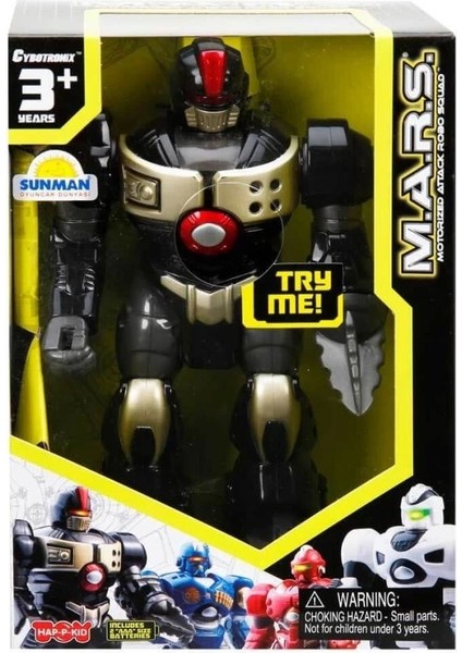 Çocuk M.a.r.s. Sesli ve Işıklı Yürüyen Robot 18 Cm.
