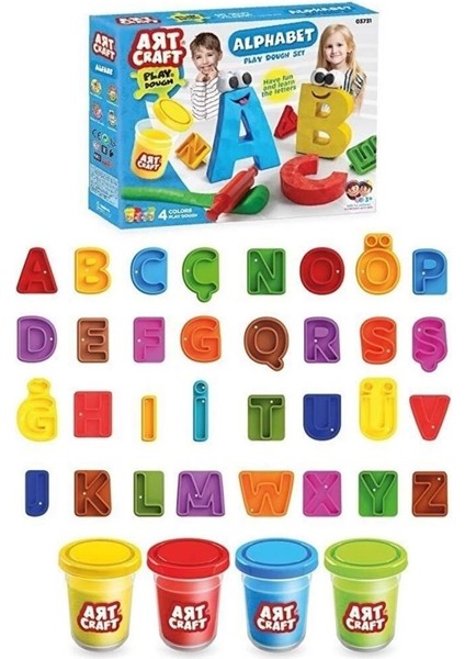 Çocuk Alfabe Hamur Seti 224 gr
