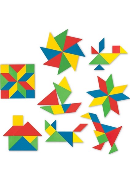 Çocuk Kutulu Tangram 28 Parça