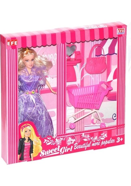 Çocuk 221G-M Efe, Sweet Girl Market Arabalı Bebek Oyun Seti fiyatları