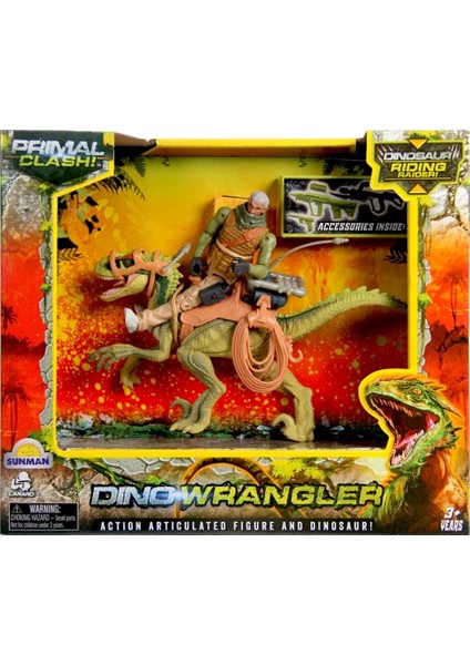 Çocuk Primal Clash Dino Wrangler Dinozor Binici Macera Seti fiyatları