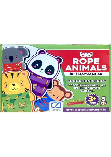 Çocuk Rope Animals Ipli Hayvanlar Kutu Oyunu