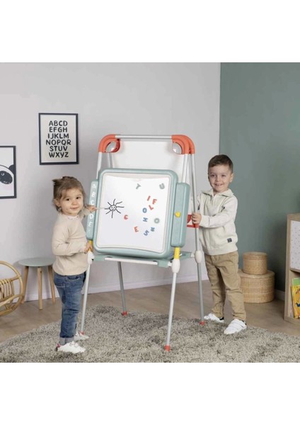 Çocuk Smoby Metal Ayaklı Çift Taraflı Manyetik Yazı TAHTASI 7600410207 fiyatları