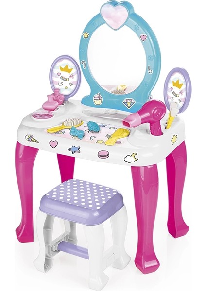 Unicorn Makyaj Masası ve Tabure Seti