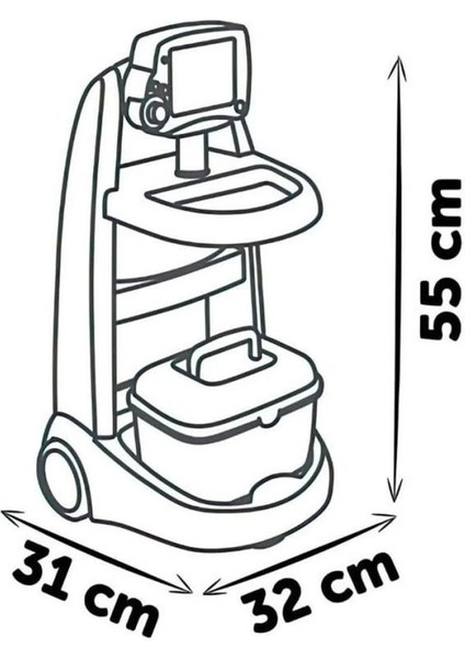 Çocuk 760034027 Tıbbi Kurtarma Arabası -Smoby modelleri