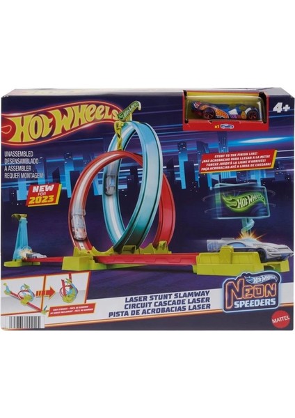 HPC05 Hot Wheels Neon Yarışlar Çifte Çemberde Yarış Seti