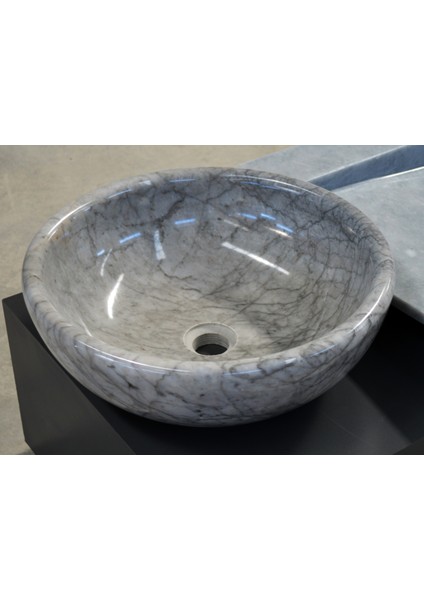 Oval Tasarım Mermer Lavabo-Y1