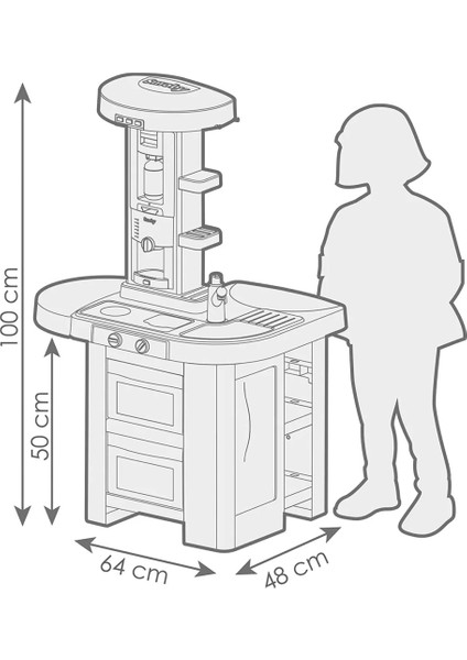 Çocuk Smoby Kitchen Tech Edition Mutfak Seti 7600311052 indirimleri