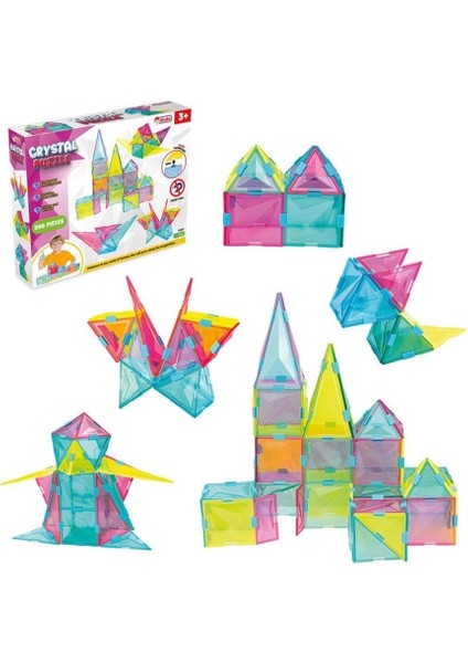 Çocuk 03924 Kristal Puzzle 200 Parça -Fentoys