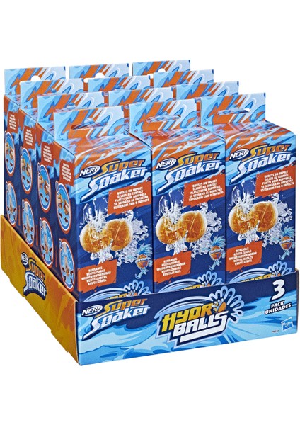 Çocuk F6392 Nerf Super Soaker Hydro Balls 3lü +6 Yaş