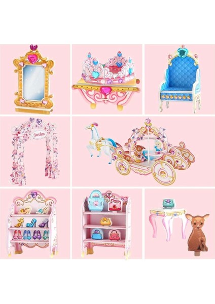 Çocuk Cubicfun Prenses Gizli Bahçe Şatosu 3D Puzzle