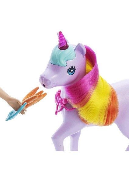Çocuk GTG01 Barbie, Bebek ve Tek Boynuzlu At, Dreamtopia Hayaller Ülkesi