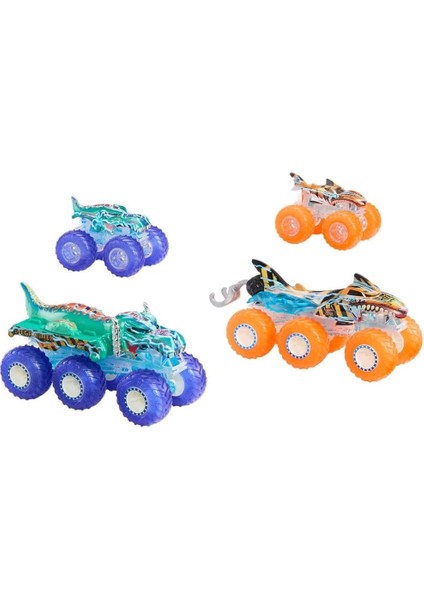 HYJ29 Hot Wheels Monster Trucks Power Smashers Çoklu Paket modelleri