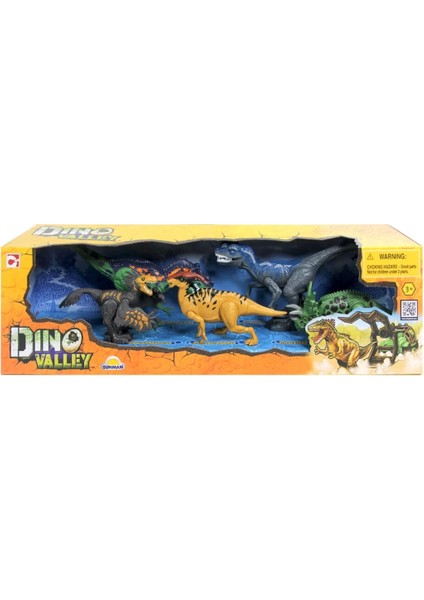Çocuk Dino Valley Dinozor Oyun Seti 5 Parça modelleri