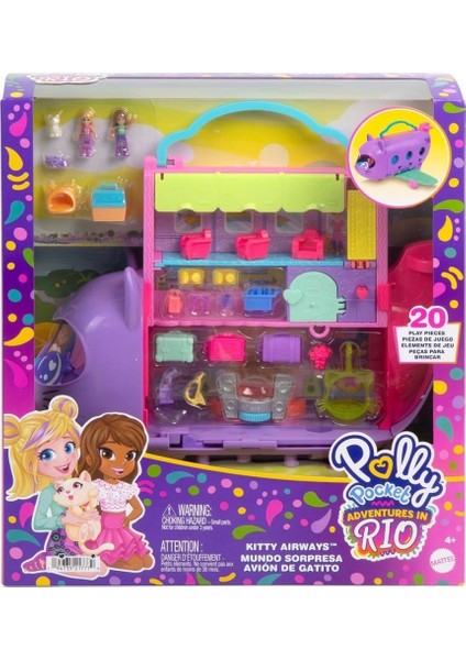 Çocuk HWP19 Polly Pocket Adventures In Rio Uçak Oyun Seti
