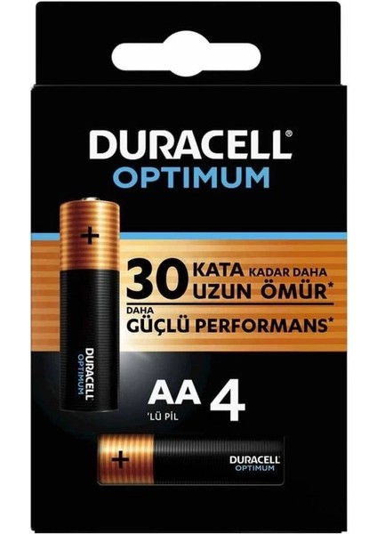 Çocuk Duracell 4lü Optimum Aa Kalem Pil