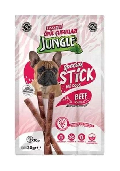 Jungle Dana Etli Stick Köpek Ödülü 3 Adet 10 gr