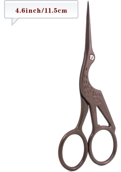 115 mm Kahverengi Stil Vinç Motorları Antika Eski El Sanatları Dikiş Veya Balıkçılık Paslanmaz Çelik Iplik Veya Kumaş Kesme (Yurt Dışından)