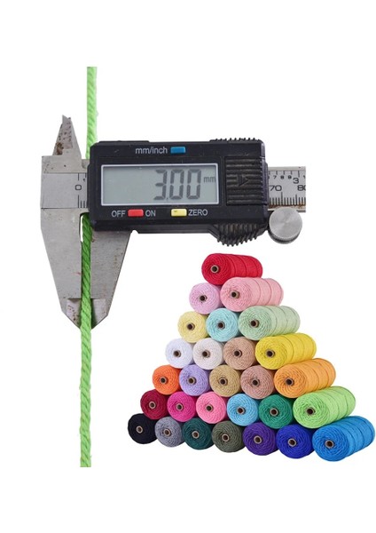 15 Açık Pembe Tarzı 100MROLL 100% Makrome Pamuk Kordon 3mm Renkli Sicim Dize Kordon Doğal Pamuk Halat Dıy El Sanatları Örgü Kordon Ev Tekstili (Yurt Dışından) indirimleri