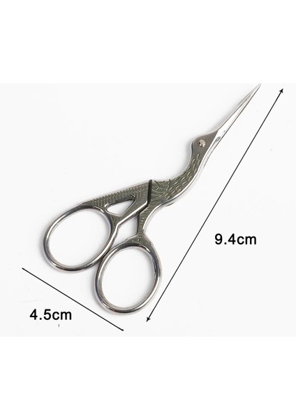 9.4cm Gümüş Stili Paslanmaz Çelik Claors Vinç Avrupa Tarzı Küçük Çapraz Stitor Dikiş Aksesuarları Ev Terzi Ors Anne Için (Yurt Dışından)