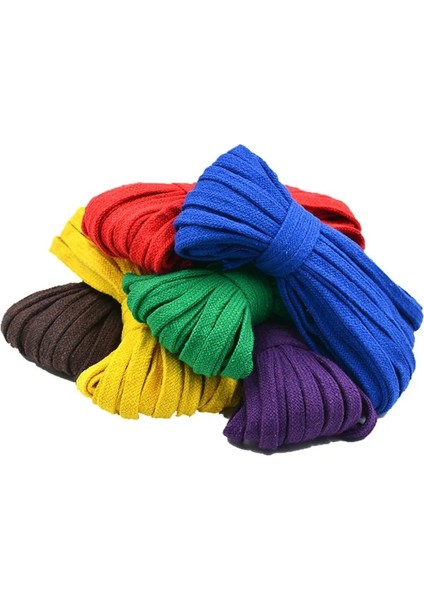 10 Mmbeyaz 10 Yarda Stili 10MM Pamuk Düz Halat Kordon Hollow Bükülmüş Dokuma Dize Örgülü Tel Halat Dıy El Yapımı Ev El Sanatları Pantolon Ayakkabı Çanta Aksesuarları (Yurt Dışından) modelleri
