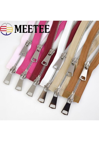 A3-11 Ordu Stili No.5 Boyutu Adet Meetee 120 cm 5 # Metal Fermuarlar Çift Kaydırıcı Açık Uçlu Uzun Zip Dıy Aşağı Ceket Ceket Dikiş Giyim Için Terzi Aksesuar (Yurt Dışından)