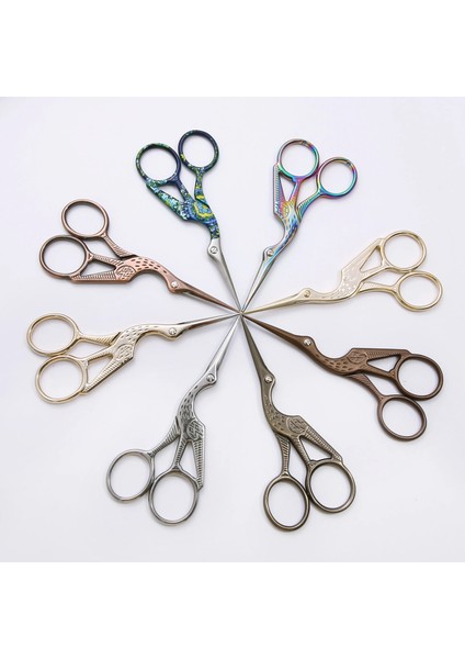 No.17 Stili Dayanıklı Paslanmaz Çelik Retro Kuyruk Vinç Şekli Dikiş Küçük Nakış El Sanatları Crossstitch Ors Dıy Ev Aletleri (Yurt Dışından) fırsatları