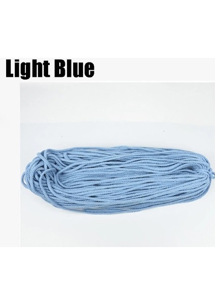 No.13 Tarzı 5mm * 100 Yards Renkli Beyaz Pamuklu Kordon Doğal Bej Bükülmüş Kordon Halat Craft Makrome Dize Dıy Ev Dekoratif Tedarik (Yurt Dışından)