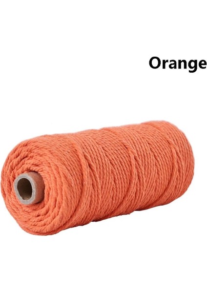 No.5 Tarzı Yards 100% Pamuk Kordon Renkli Kordon Ip Bej Bükülmüş El Sanatları Makrome Ip Dıy Ev Tekstili Dekoratif Tedarik (Yurt Dışından)