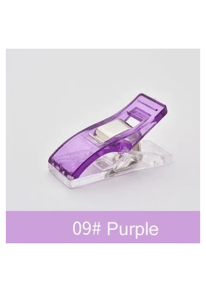 09 Mor Tarzı Çok Renkli Plastik Kapitone Klipler Kumaş Kelepçeler Patchwork Hemming Dikiş Araçları Dikiş El Sanatları Accessoriee Coutur (Yurt Dışından)