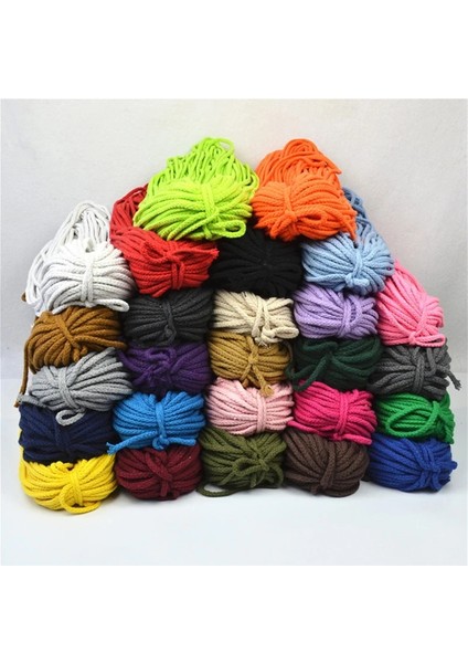 No.9 Tarzı 5mm * 100 Yards Renkli Beyaz Pamuklu Kordon Doğal Bej Bükülmüş Kordon Halat Craft Makrome Dize Dıy Ev Dekoratif Tedarik (Yurt Dışından) fiyatları