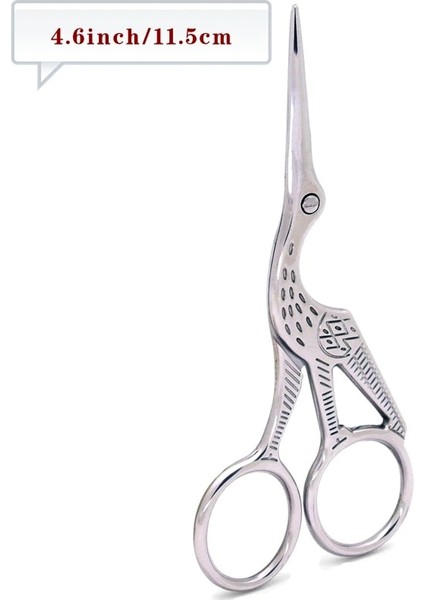 115 mm Gümüş Stil Vinç Motorları Çapraz Dikiş Antika Eski El Sanatları Dikiş Veya Balıkçılık Paslanmaz Çelik Iplik Veya Kumaş Kesme (Yurt Dışından)