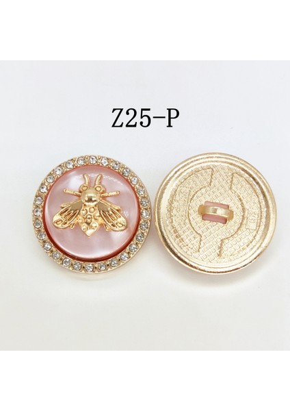 Z25-P Stili 18MM Metal Düğmeler Boyalı Logo Üst Düzey Moda Giyim Rüzgarlık Takım Elbise Kazak Ceket Ev Dıy Dikiş Malzemeleri (Yurt Dışından)