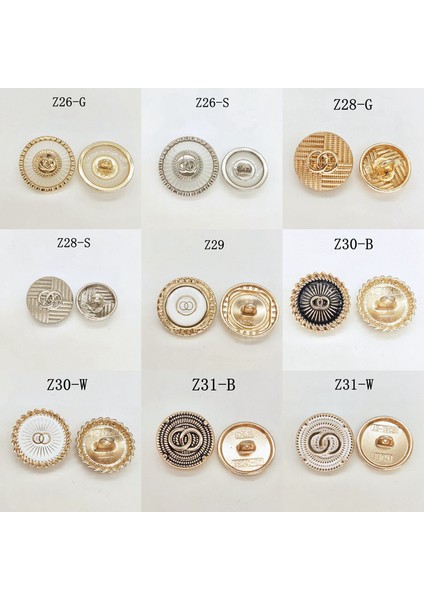 Z25-P Stili 18MM Metal Düğmeler Boyalı Logo Üst Düzey Moda Giyim Rüzgarlık Takım Elbise Kazak Ceket Ev Dıy Dikiş Malzemeleri (Yurt Dışından) modelleri