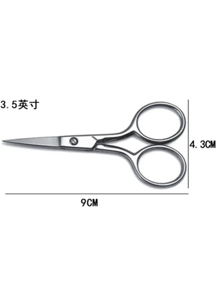 3.5 Inç Tarzı Paslanmaz Çelik Çapraz Terzi Veya Kumaş Terzi Veyas Mini Veya Dikiş Nakış Iğne Dikiş Veya Dıy (Yurt Dışından)