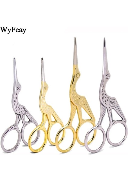 4.5 Inç Gümüş Tarzı Vinç Çapraz Dikiş Retro Klasik Vintage Antik Nakış Dikiş Paslanmaz Çelik Kuyruk Ipliği Veya Iplik Kesici (Yurt Dışından) fırsatları