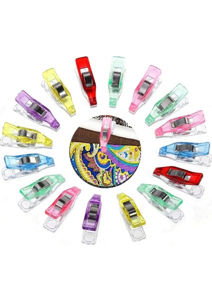 No.4 Tarzı Çok Renkli Dikiş Klipsleri Plastik Klipsler Kumaş Kelepçeler Giyim Için Kapitone Klipsler Klip Dikiş Bağlama Örgü Crafting (Yurt Dışından) fırsatları