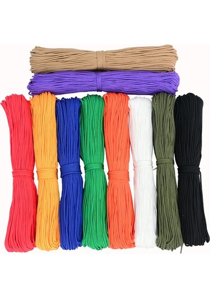 Siyah Stil 10METERSLOT 6mm Katı Paraşüt Kordonu Ipi Halat Mil Spec Tip Bir Strand Tırmanma Kampı Hayatta Kalma Ekipmanları Paracord (Yurt Dışından)
