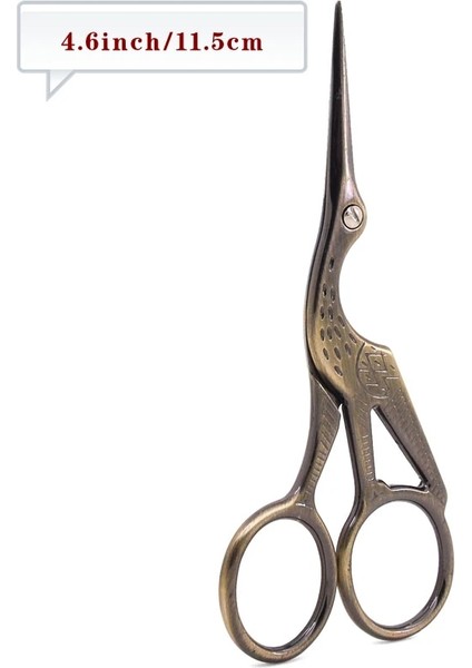 115 mm Siyah Kahverengi Stil Vinç Motorları Kanaviçe Işi Antika Eski El Sanatları Dikiş Veya Balıkçılık Paslanmaz Çelik Iplik Veya Kumaş Kesme (Yurt Dışından)