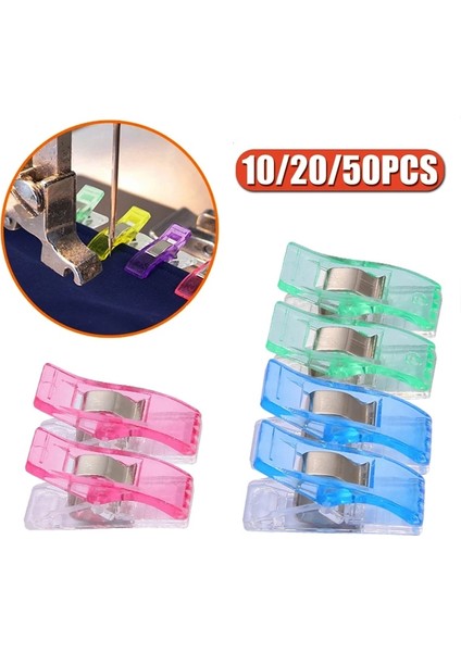 E66-JZ-BTM20 Stili Dikiş Aksesuarları Renkli Dikiş Klipsleri Plastik Kelepçeler Kendin Yap El Sanatlarıgüvenlik Plastik Kelepçeler Kumaş Klipsi Kıvırma Klipsi Dikiş Araçları (Yurt Dışından) fiyatları