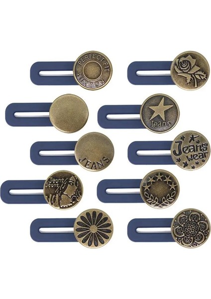 No.26 Tarzı 2 Adet Sihirli Metal Düğme Genişletici Pantolon Kot Için Ücretsiz Dikiş Ayarlanabilir Geri Çekilebilir Bel Uzatıcılar Düğme Kemer Genişletici (Yurt Dışından) modelleri